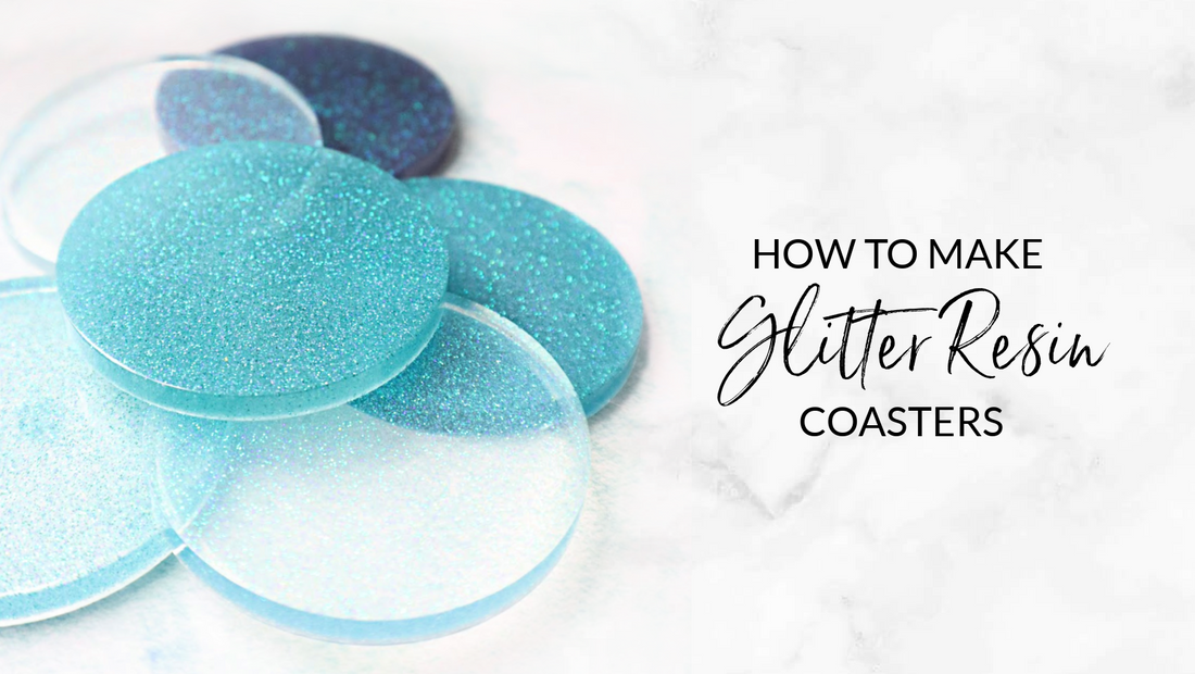 How to Make Glitter Resin Coasters