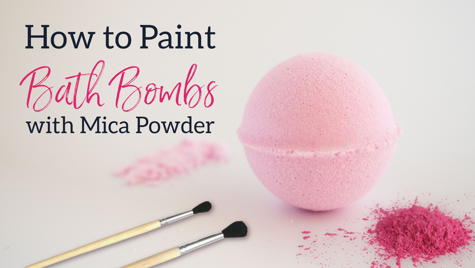 How to Paint Bath Bombs with Mica Powder – NorthWood Distributing