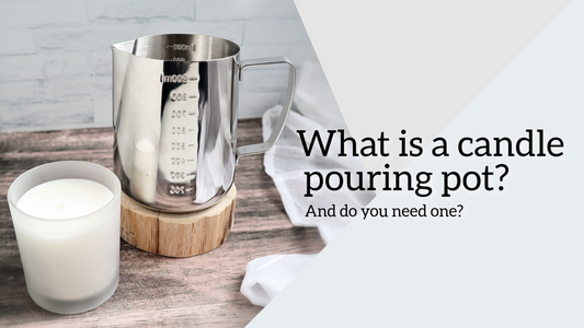 What is a candle pouring pot?
