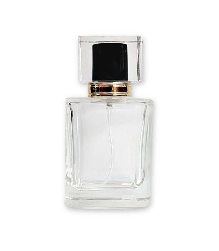 Perfume Bottle Black Cap