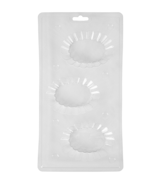 Plastic Scalloped Oval Candy Mold