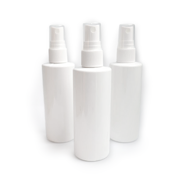 4 oz White Plastic Slim Bottle & Fine Mist Sprayer – NorthWood Distributing