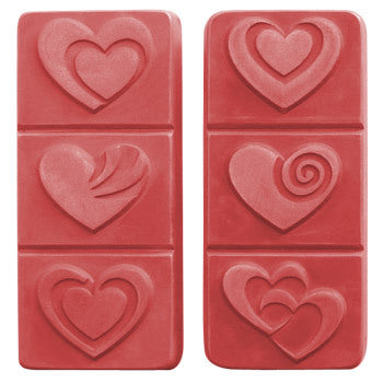 Hearts Soap Mold - Break-A-Way Style Hearts