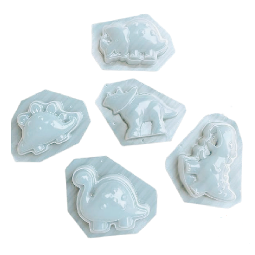 Set of 5 Cute Dinosaur DB Bath Bomb Molds