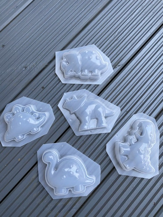 Dinosaur Set 5 pack Bath Bomb Mold