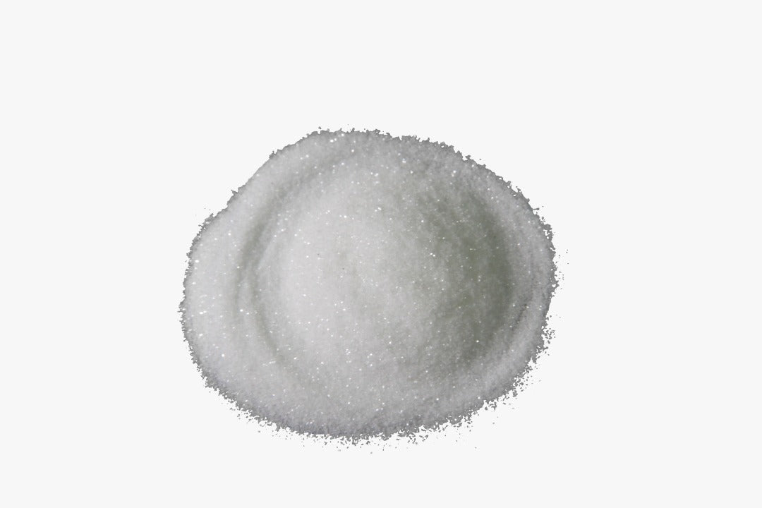 Satin White glitter