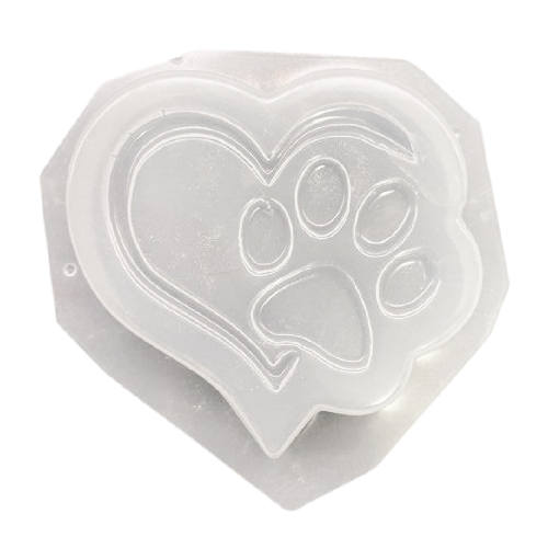 Heart Paw Print DB Bath Bomb Mold