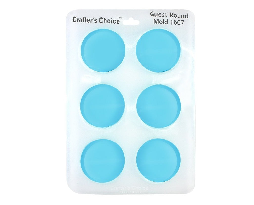 Silicone Soap Mold - Small Round Guest Size Mold - Crafter's