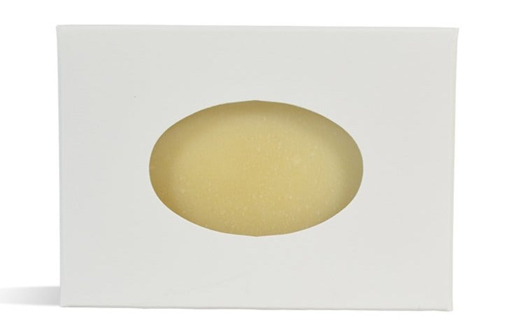 White Soap Box with Oval Window
