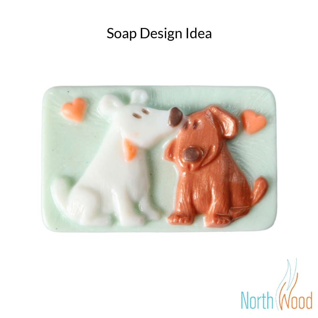 Dog Shapes - 3 Fun Designs - Soap Mold