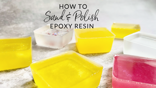 how to sand and polish epoxy resin