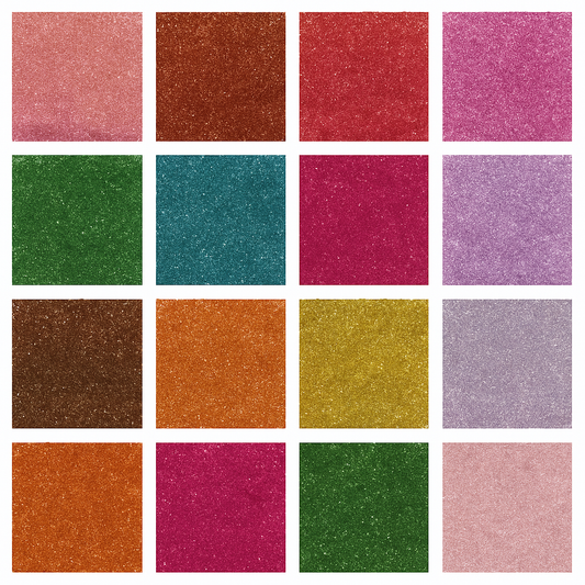 * Glitter Sample Pack - 22 Holographic Colors - Cosmetic-Grade Glitter for Wax Melts, Resin, Nail Art