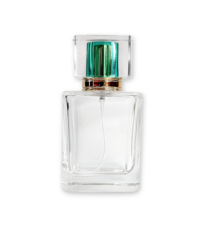 Perfume Bottle Green Cap