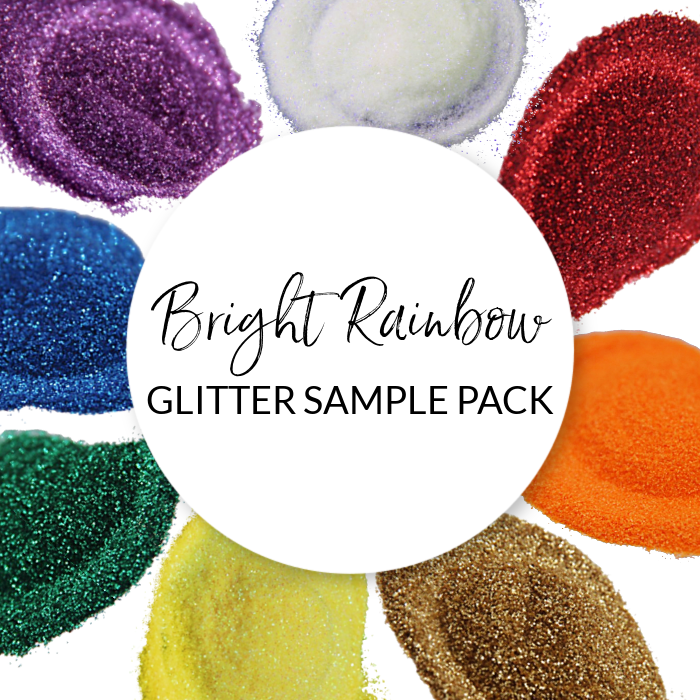 rainbow glitter sample pack