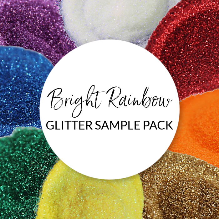 Bright Rainbow Glitter Sample Pack