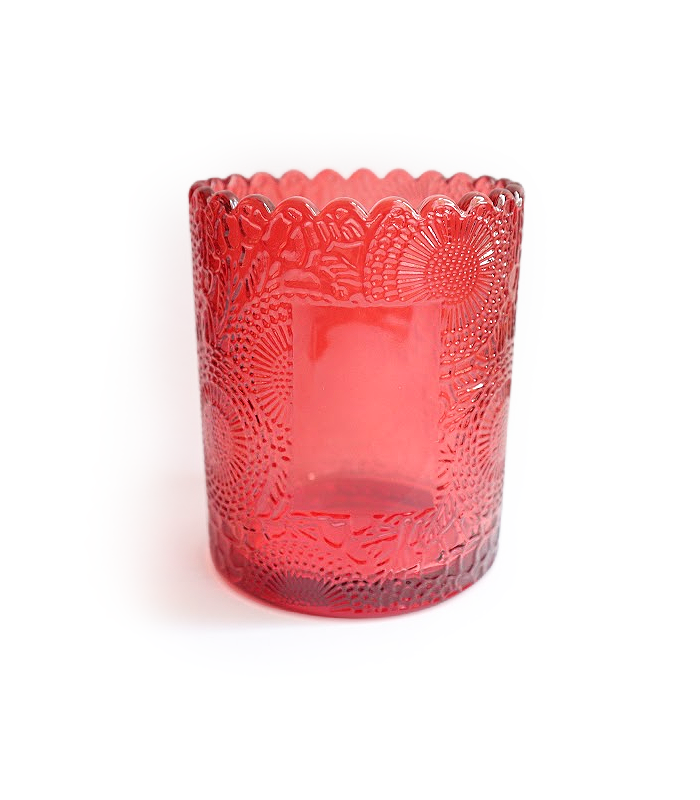 Calytrix - Red Glass Candle Containers