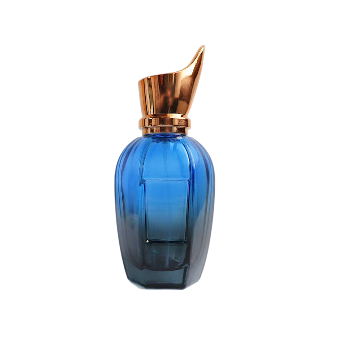 Blue Ombre Glass Perfume Bottle