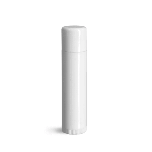 Lip Balm Tube - Clear Natural Oval Tube Set with Cap