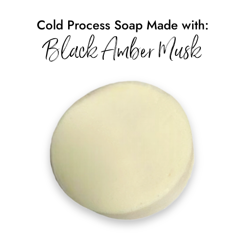 Black Amber Musk Fragrance in Cold Process Soap