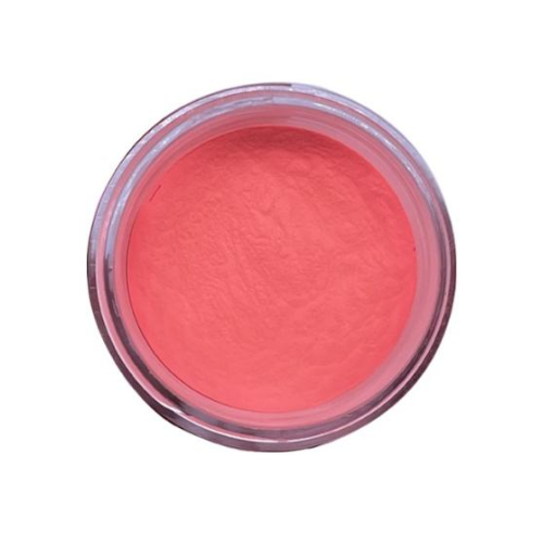 Glow in the dark powder - coral red color