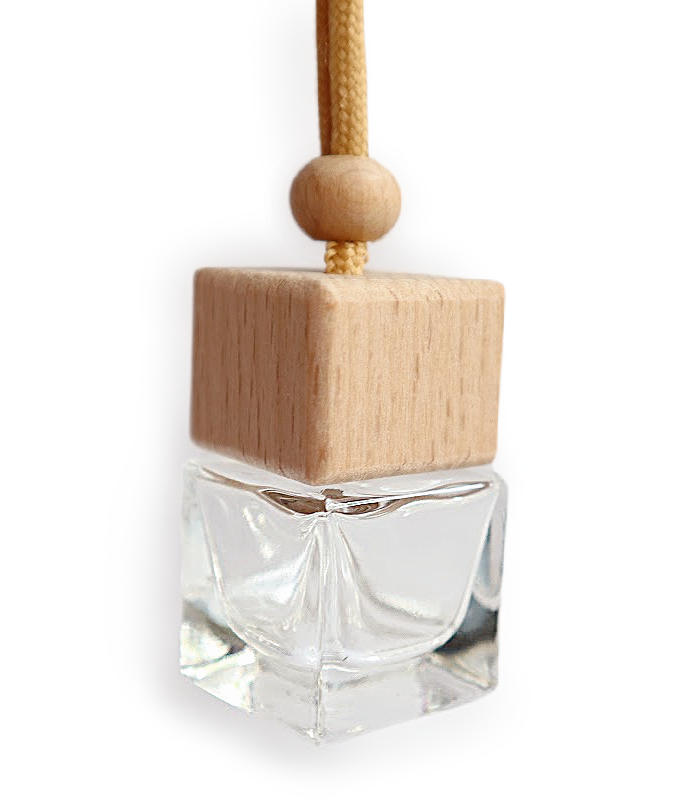 Himalia Glass Car Diffuser Bottles with Wood Lids