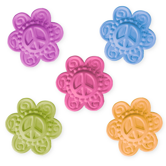 Peace Sign Flower Soap Mold