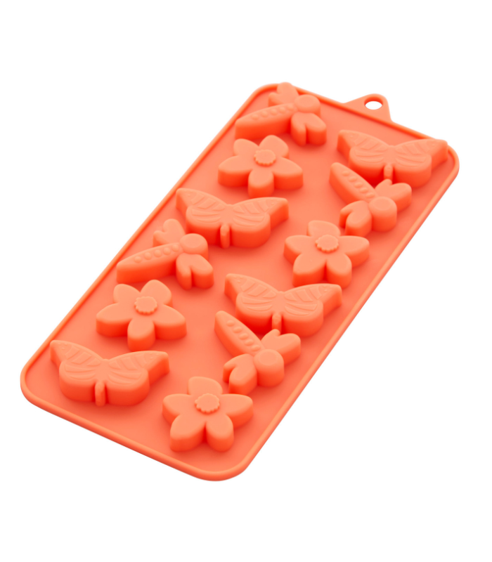 Silicone Soap Mold - Butterfly, Flower & Dragonfly