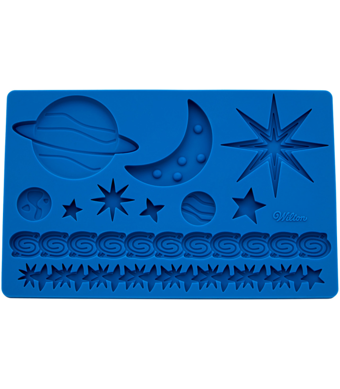 Silicone space fondant mold