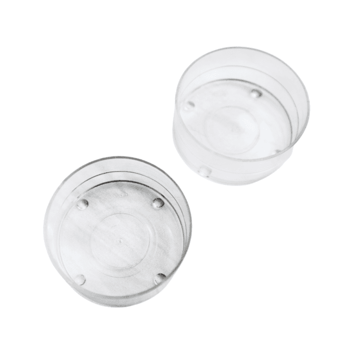 Clear Plastic TeaLight Cup - V-0 Polycarbonate Tea Light Containers ...