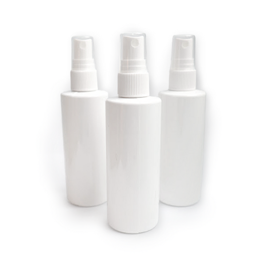 4 oz White Plastic Spray Bottles