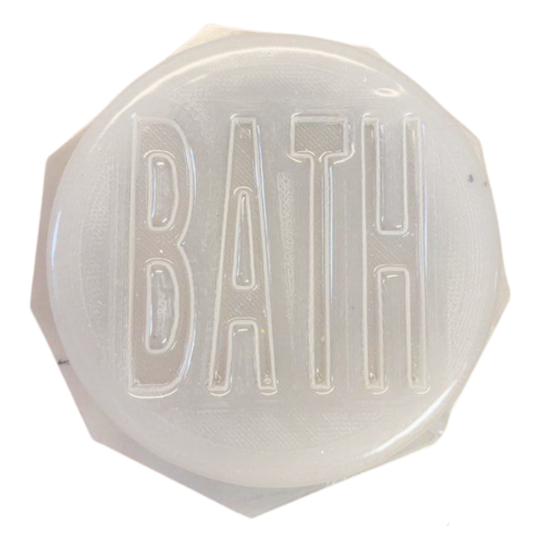 Bath Text DB Bath Bomb Mold
