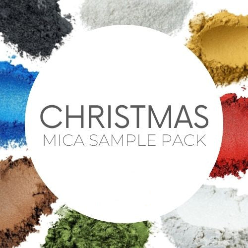 christmas mica powder sample pack