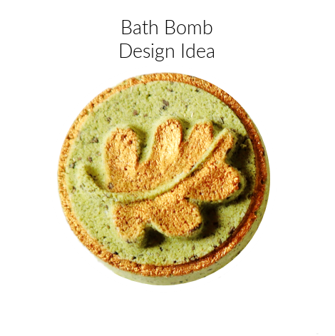Leaf Bath Bomb Design