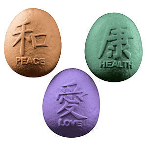 Peace Health Love Chinese Symbol Soap Mold