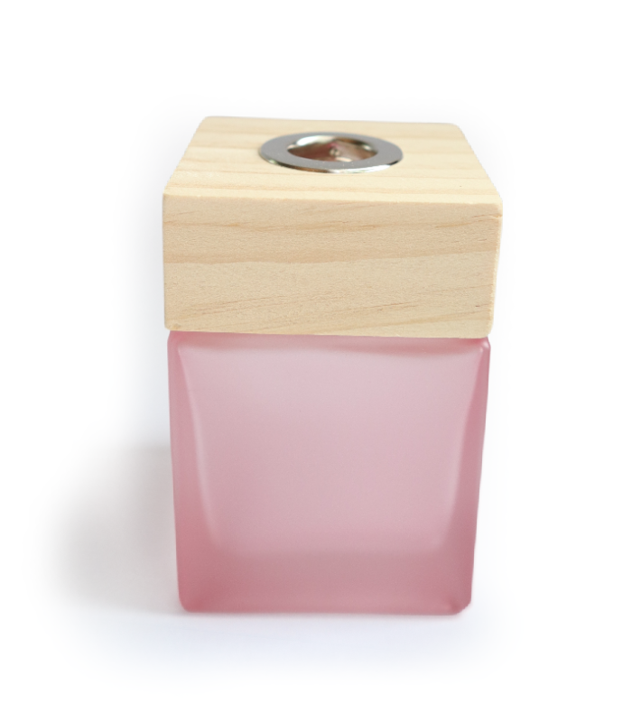 Frosted Glass Diffuser Bottle - Pink
