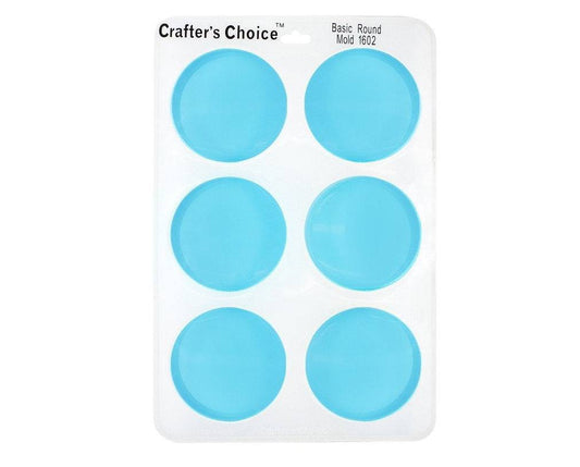Round Silicone Soap Mold - Crafter's Choice 1602 Basic Round Mold