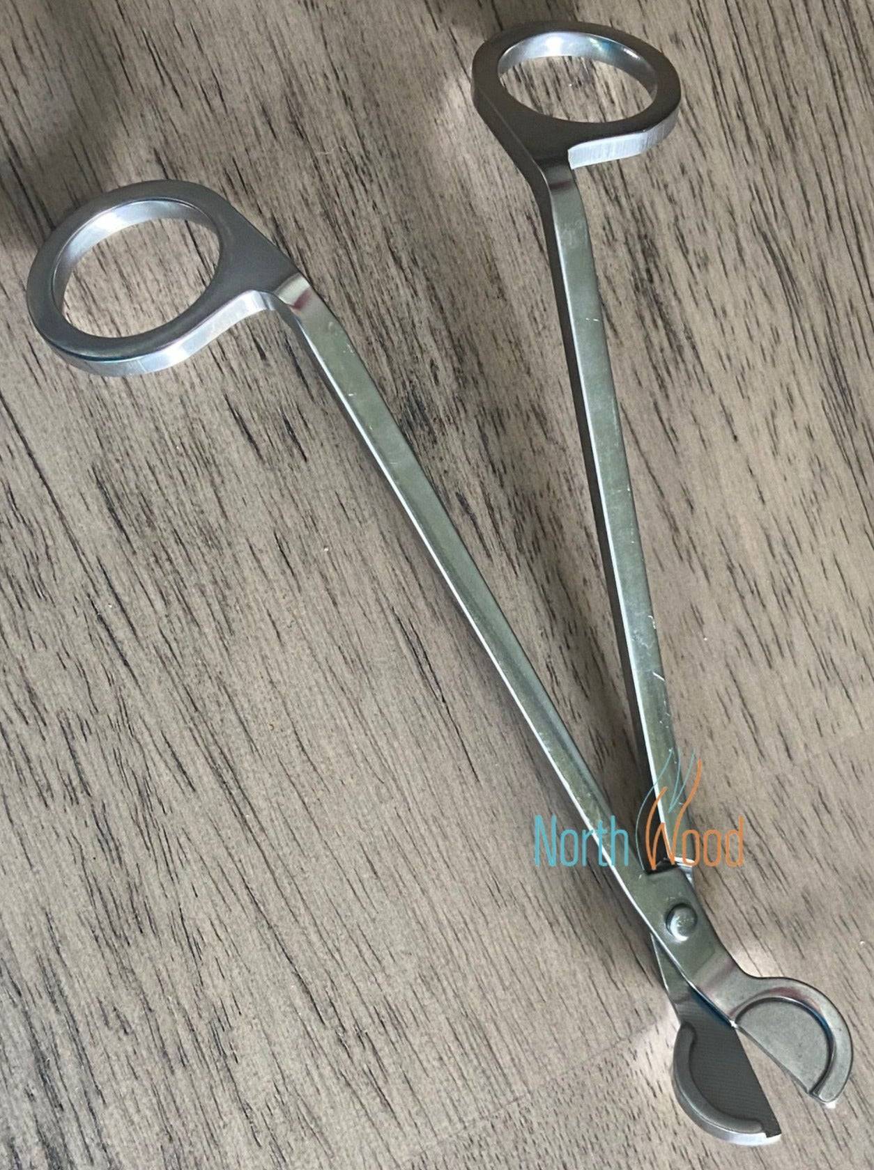 SILVER Candle Wick Trimmer Wick Scissors Wood Wick Cutter Candle