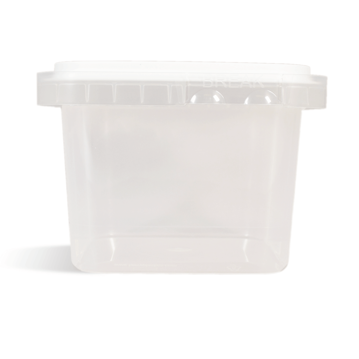 Square Storage Tub with Tamper Evident Lid