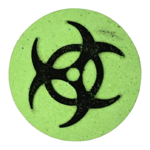 Toxic Symbol DB Bath Bomb Mold