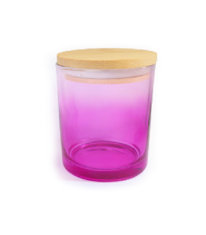 14 oz fuchsia candle container