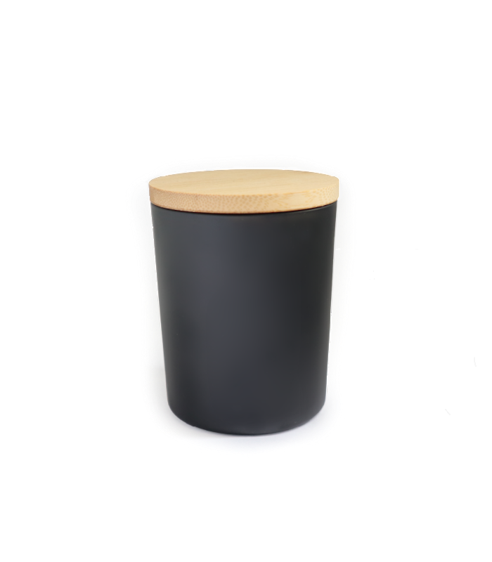 Matte Black 8 oz candle container