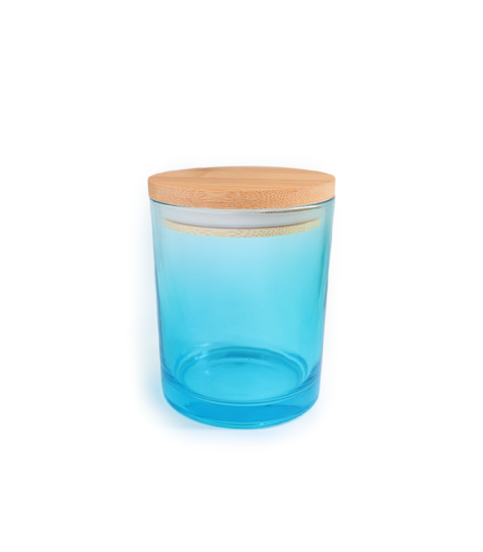 Gradient Blue 8 oz candle container