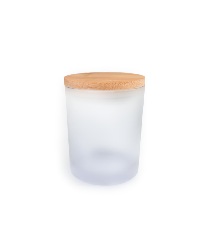 Frosted 8 oz candle container
