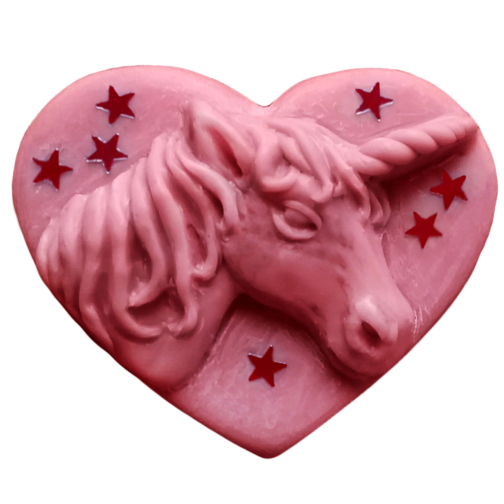 Unicorn Soap Mold w/ Heart and Stars
