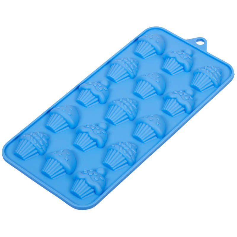 silicone cupcake mold with 3 designs
