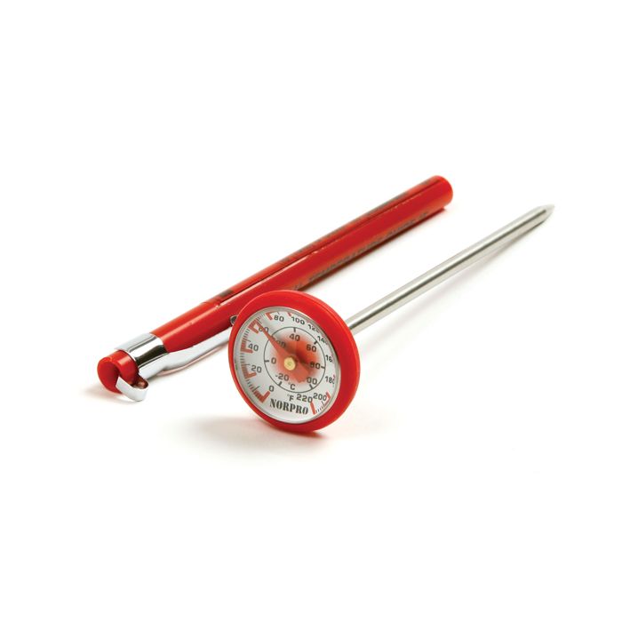 instant read thermometer with dial face indicator