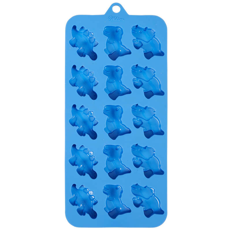 Silicone dinosaur mold with 3 designs