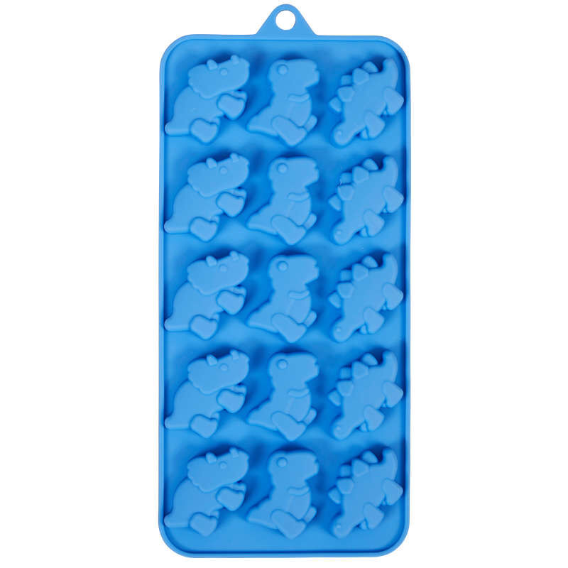 Silicone dinosaur mold with 3 designs