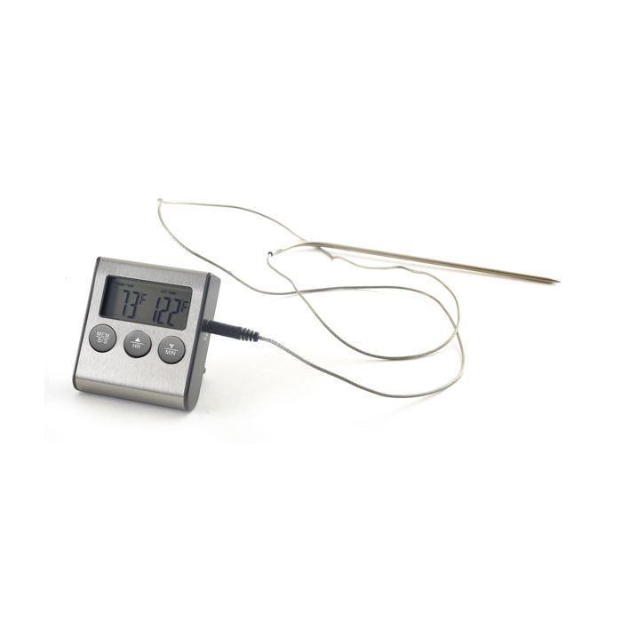 Digital thermometer with wired probe