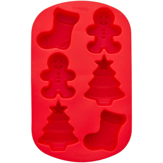 christmas tree gingerbread and stocking soap mold